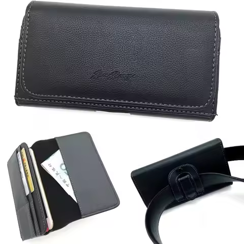 Waist Bag Leather Phone Pouch For ASUS ROG Phone 9 FE Magnetic Flip Wallet Phone Case Rog Phone 9 8 