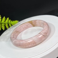 稀有阿拉善瑪瑙手镯59MM 高瓷玉化爆裂紋戈壁彩玉手環 心境平和