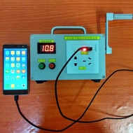 Hand Crank Generator 220V 12V 5V Portable Generator Manual Generator Charging for Phones Laptop Lant