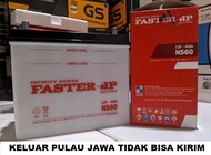 AKI MOBIL BASAH AKI FASTER JP ASLI ORIGINAL AKI VIETNAM by PINACO TYPE NS60 46B24R 12 VOLT 45 AMPERE