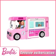 Barbie Barbie play house đồ chơi búp bê công chúa nhỏ RV cho bé gái ăn mặc cho búp bê toa xe-Barbie 