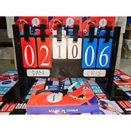 6Digit Multi Sports Plastic ScoreBoard with Stand & Whiteboard Table Tennis Pingpong Score Board New