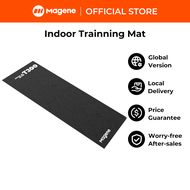 Magene เสื่อฝึกในร่มสำหรับปั่นจักรยานปั่นออกกำลังกายโยคะพรมยางออกกำลังกายสำหรับการขี่จักรยาน