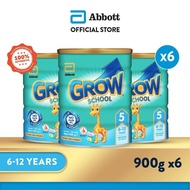 [Bundle of 6] GROW Growing Up Milk for Kids - School Stage 5 (6 - 12 years) - 900g
