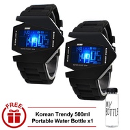 Stealth Plane Aircraft Sports Digital Watch LED Watches FREE Water Bottle