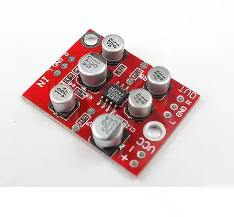 DC 5V-15V 12V AD828 Stereo Preamp Power Amplifier Board Preamplifier Module NEW
