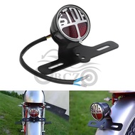 Motosikal Modified Cafe Retro Ekor Lampu Brek Bulat Logam Ekor Lampu STOP Lampu Ekor 4.6