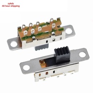 10Pcs SS23E04 Double Toggle Switch 8 Pins 3 files 2P3T DP3T Handle high 5mm small slide switch