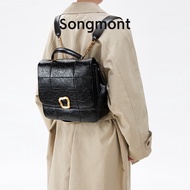 Songmont Chocolate Backpack Medium Designer Backpack Large Capacity 13-Inch Computer Bag Female