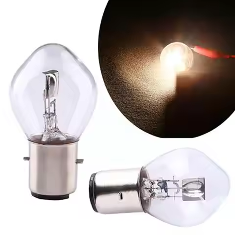 1pcs Brightness Led Bulbs B35 12v35/35w Ba20d Halogen Atv Motorcycle Scooter Lamp Bulb Headlight Mop