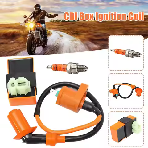 Performance Racing 6 Pins AC CDI Box Ignition Coil A7TJC Spark Plug for GY6 50 80 110 125 150cc Mope