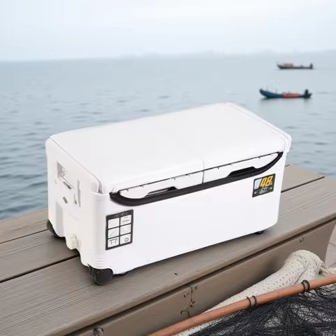 10L 18L 22L 32L 48L Fishing Cooler Box Tackle Box Outdoor Tank Case Gear Tools Fish Storage Sea Fish
