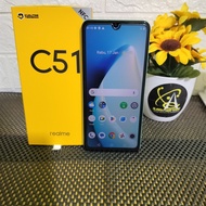 Realme c51 4/64gb second lengkap original 