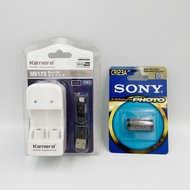 KAMERA 佳美能 MU123 電池充電器 CR2 USB充電組附電池 SONY索尼 CR123電池 適用於拍立得電池