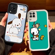 O-50 Pochacco Case for Samsung Galaxy A22 A12 5G Black and White