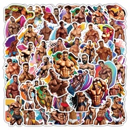 54pcs Bodybuilding Sports Graffiti Sticker Luggage Water Cup Mobile Phone Case Waterproof Decorative