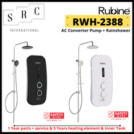 Rubine RWH-2388 Electric Instant Water Heater with AC Converter Pump and Rainshower