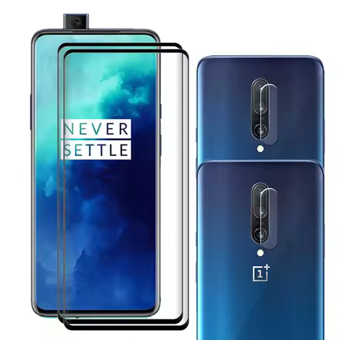 Upgrade Curved Glass For Oneplus 7T Pro Screen Protector Anti-Scratch For Oneplus 7T Pro Soft Fiber 