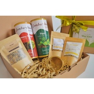 Hampers Parcel Christmas Tea Gift Set premium With Greeting Card And custom notes