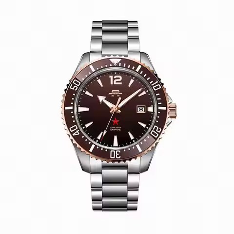 Beijing Zheng He's Treasure Ship Watch Gradient Green automatic watch mechanical stainless steel bus