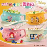 7-11 限量版迪士尼陶瓷碗連匙羹_7仔碗_chip n dale_Alice_大鼻與鋼牙_愛麗絲