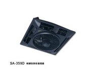 SA-359D 黑 搖控 輕鋼架節能循環扇 587*587*300mm