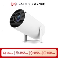 [Local Delivery]Salange HY300 Mini Projector Android 11.0 Version 6000lumens Support 4K Full HD 1080P 2.4G&amp;5G WIFI Wireless Connection BT5.0 Video Projectors Home Cinema