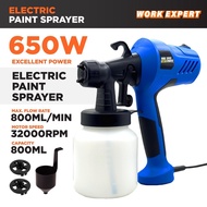 Work Expert 650W &amp; 850W Electric Spray Gun Paint Sprayer Spray Gun Paint Mesin Pengecat