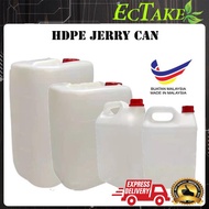 [ECTAKE] HDPE Water Jerry Can Oil Can Container 5L / 10L / 20L / 25L Oil Jerry Can Bekas Air Bekas M