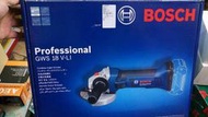 原廠貨 空機【新莊-工具道樂】博世Bosch BOSCH GWS18V-LI 4" 18V鋰電 充電 砂輪機 