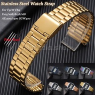 For Casio F91W F84 F105/108/A158/168 AE1200/1300 SGW400 Stainless Steel Watchband for Business Repla