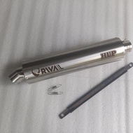 Original RIVAL Victory Racing Exhaust 4 inch tube 40cm long free laser name Original