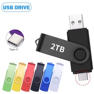 OTG USB 2TB Flash Drive Type C ปากกาไดรฟ์ USB ดิสก์ 2TB Memory Stick 3.0 Pendrive Type-C อินเทอร์เฟซสําหรับโทรศัพท์มือถือแล็ปท็อปพีซี