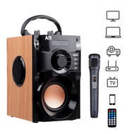 Bluetooth Speaker Wireless Subwoofer Fm Radio 3D Stereo Karaoke Sound Box Column Portable Caixa de Som Bluetooth Remote USB Mic