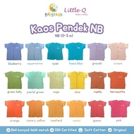 Little Q Short Button T-Shirt - Newborn Short T-Shirt 0-3 m