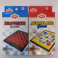 Folding Board Classic Game Chess / Draught / Snake / Aeroplane toy for kids Mainan