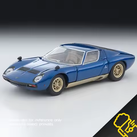 In Stock1:64 Miura SV blue alloy die-cast miniature simulation car model Creative Decorative item Fe