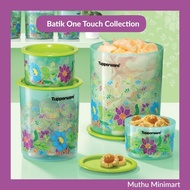 Tupperware | Batik One Touch Collection Canister Large Food Storage Container | Bekas Biskut Makanan