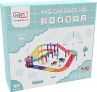 MNTL 108PCS MAG-CAR TRACK TOY SET 磁力片電力軌道車