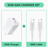Llano ที่ชาร์จพับเก็บได้ชุดที่ชาร์จที่ชาร์จความเร็วสูง100W 3-Port 2 USB C + 1 USB-A PD 65W พร้อมที่ช