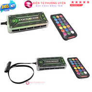 Quạt Tản Nhiệt Fan Led RGB Coolmoon Y2 Có Điều Tốc PWM - Led đồng bộ với Hub or Sync Main - Phương U