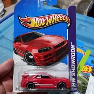 MERAH Hotwheels Nissan Skyline R34 Red