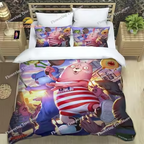 Cute Usavich Sheets Quilt Covers Bedding Dormitory Sheets Three-piece Bedding Set Three-piece Soft W