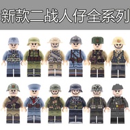 lego toy New Lego World War II Military Minifigure Building Blocks Eight-Road Army US Army Soldier R