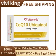 【BUY 3 FREE 1】 Vitamode coenzyme Q10 Ubiquinol CoQ10 100mg High Absorption Heart Health Energy Boost