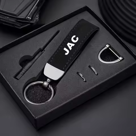 1pcs Leather Car Styling Badge Pendant 4s Shop Gifts Auto keychain For JAC S2 J3 Board JS2 S3 J2 S5 
