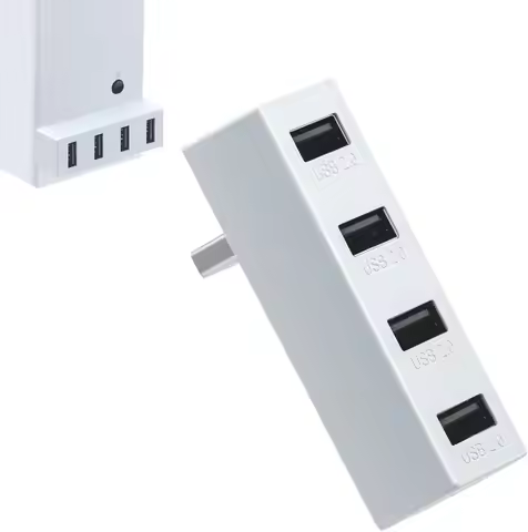 For Xbox Series S SS Console 4 Ports USB Hub 2.0 Portable High Speed USB Hub Splitter Expansion Adap