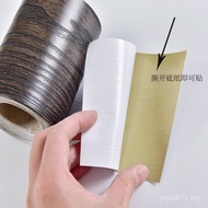 Wood Grain Furniture Cabinet Sticker Paper Back Waterproof Wood Sticker Imitation Leather Solid Wood