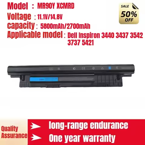 MR90Y XCMRD Dell Laptop Battery for Dell Inspiron 3440 3437 3542 3737 5421 Genuine Li-Ion Battery