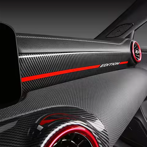 2pcs Car Protective Cover Dashboard Instrument Panel Trim Accessories For Mercedes Benz A Class W177
